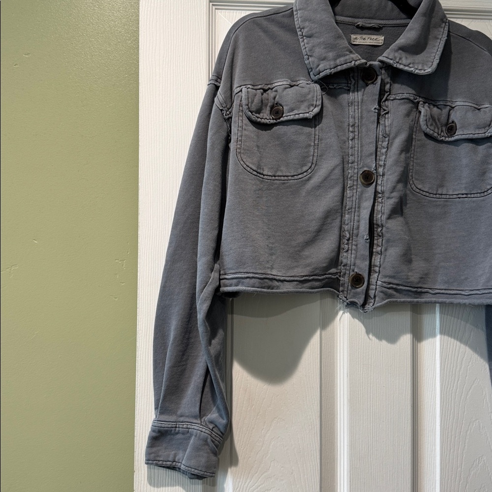 We The Free Cropped Shacket - Picture 2 of 12